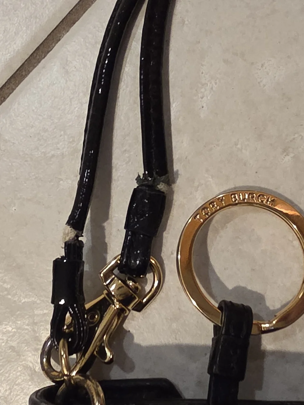 Tory Burch glossy black